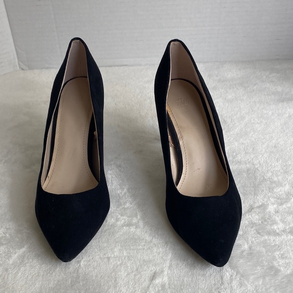 H&M Elegant Suede Black Women's Pumps Size 6 - Picture 1 of 14